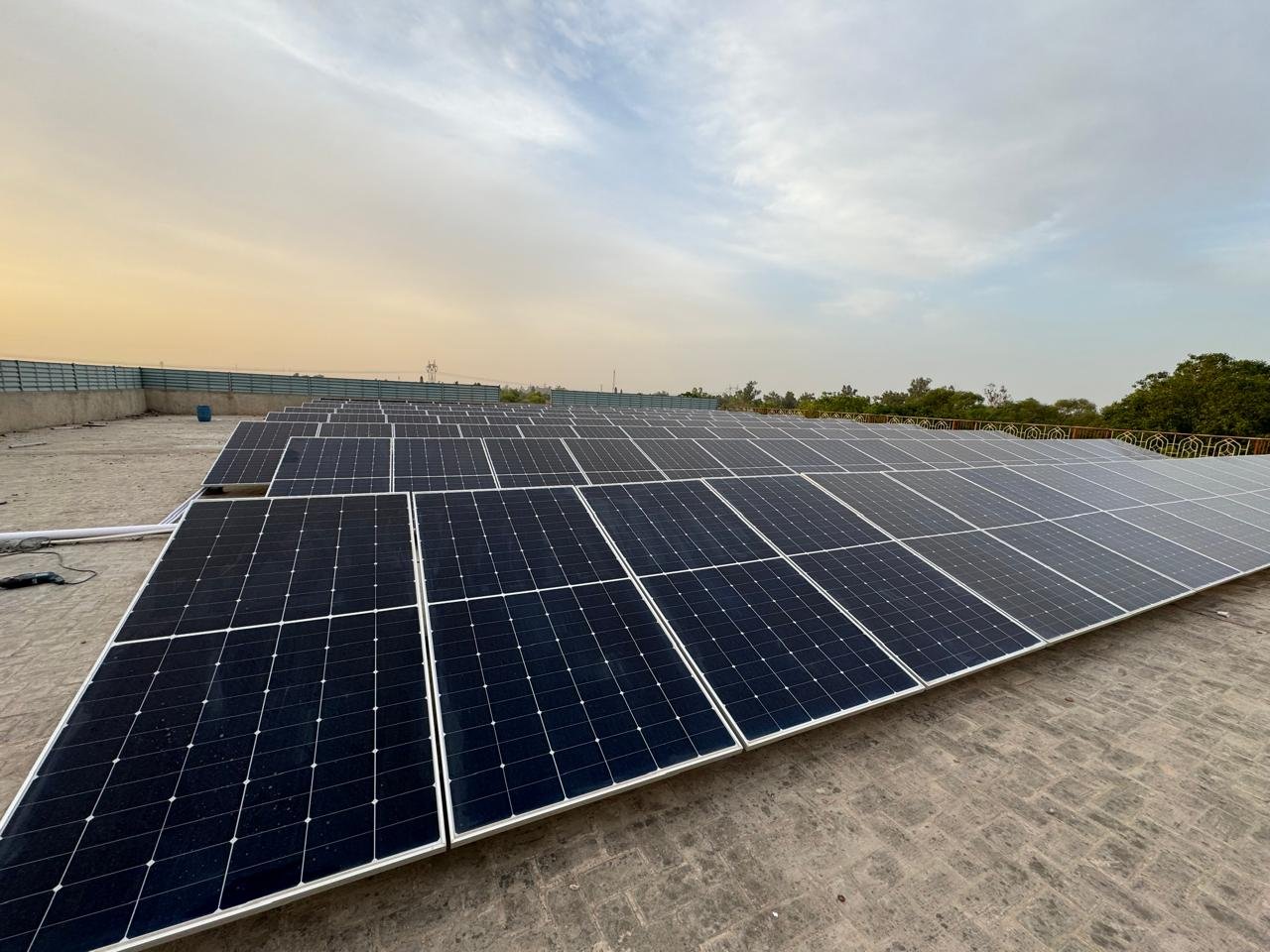 Rooftop solar panels installed by SNM Solutions in Lahore