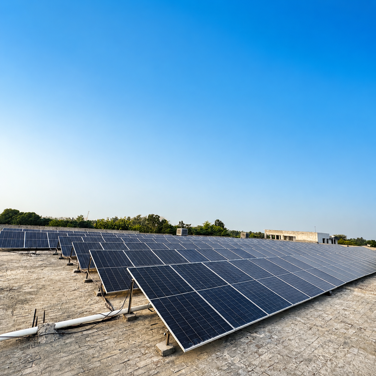 110kW Industrial On Grid Solar System Installation at Muzaffargarh